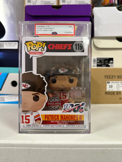 Patrick Mahomes II 9 Graded Funko Pop