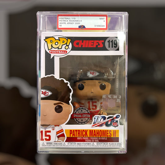 Patrick Mahomes II 9 Graded Funko Pop