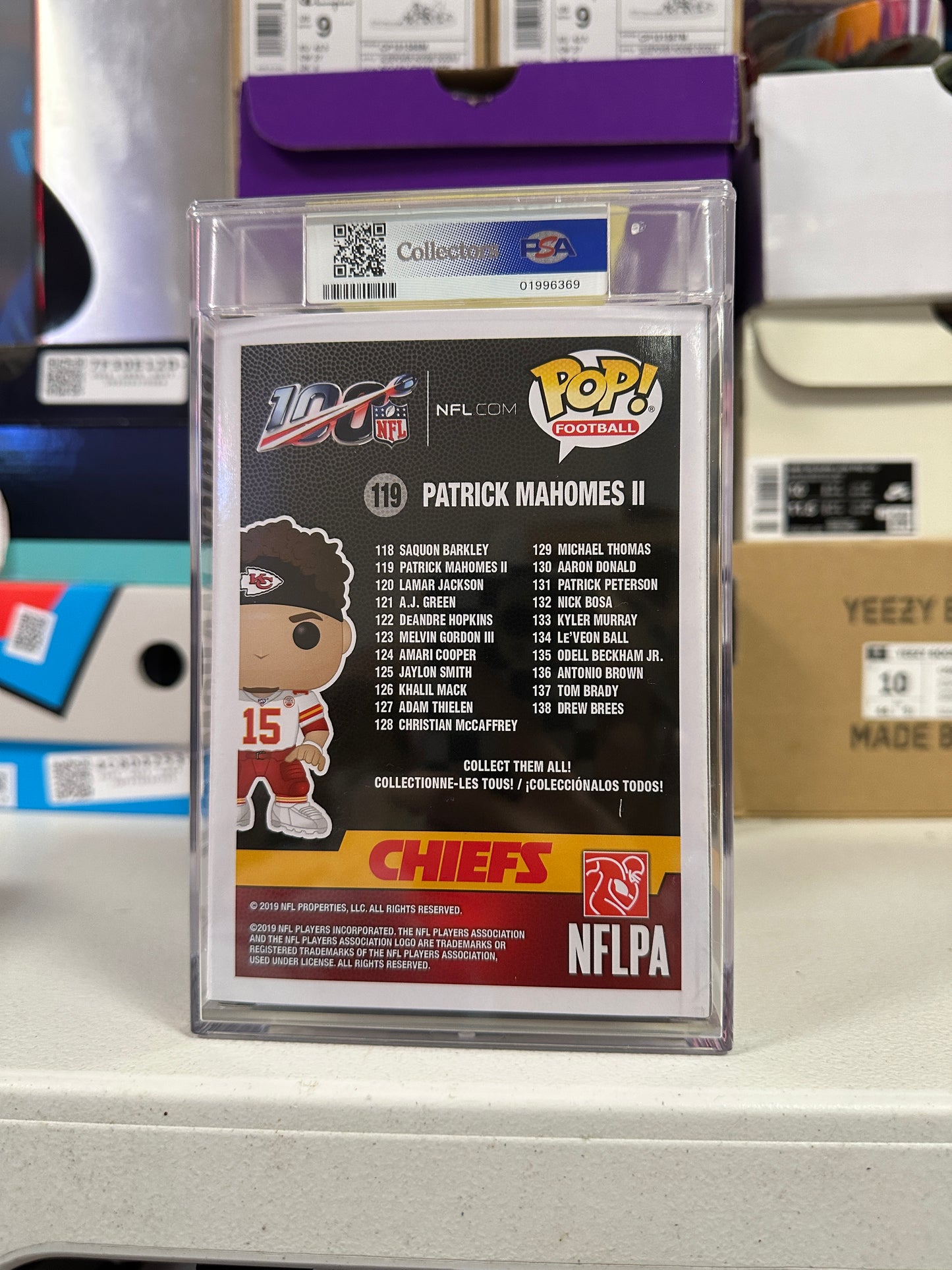 Patrick Mahomes II 9 Graded Funko Pop