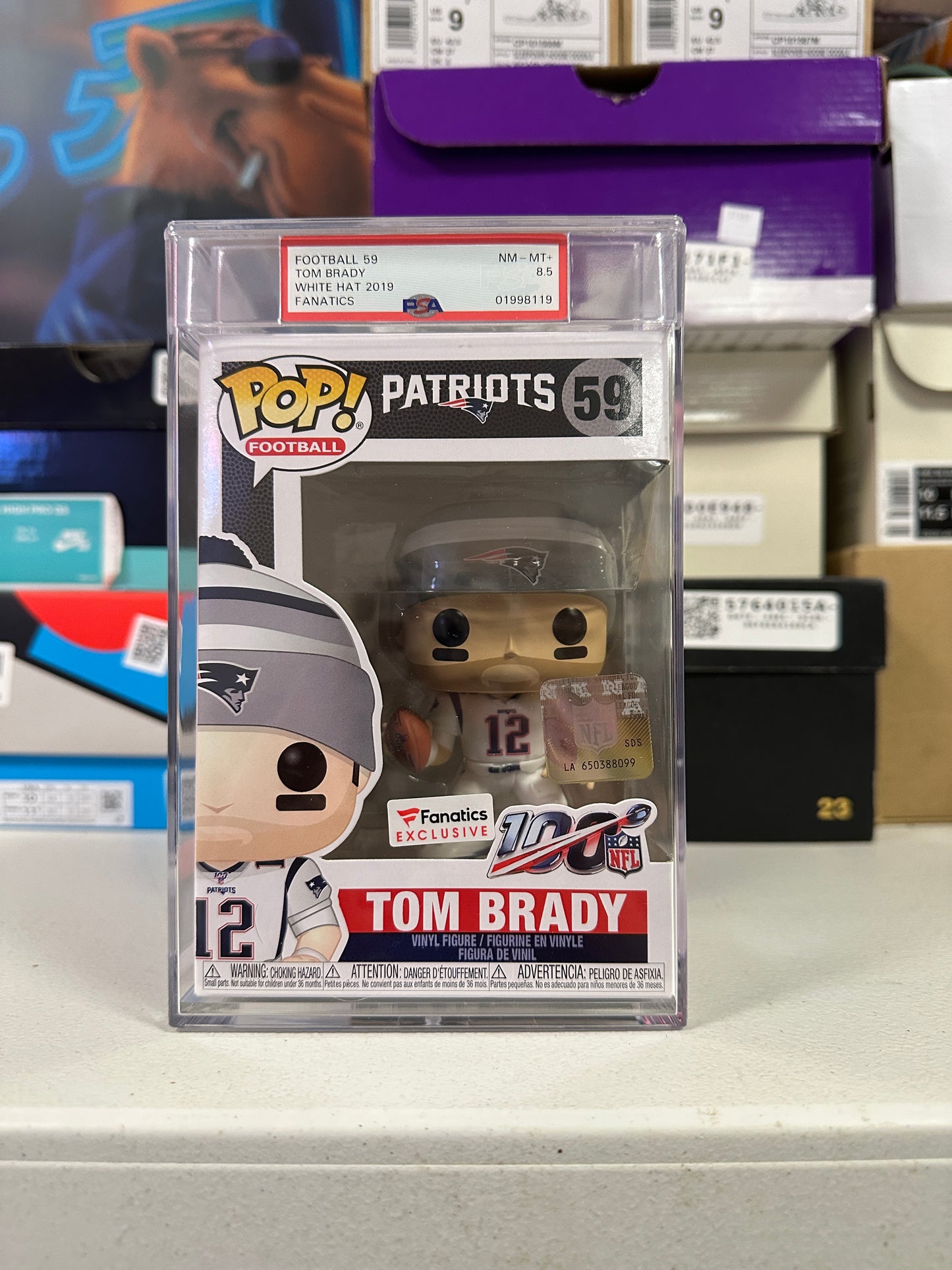 Tom Brady 8.5 Graded Funko Pop