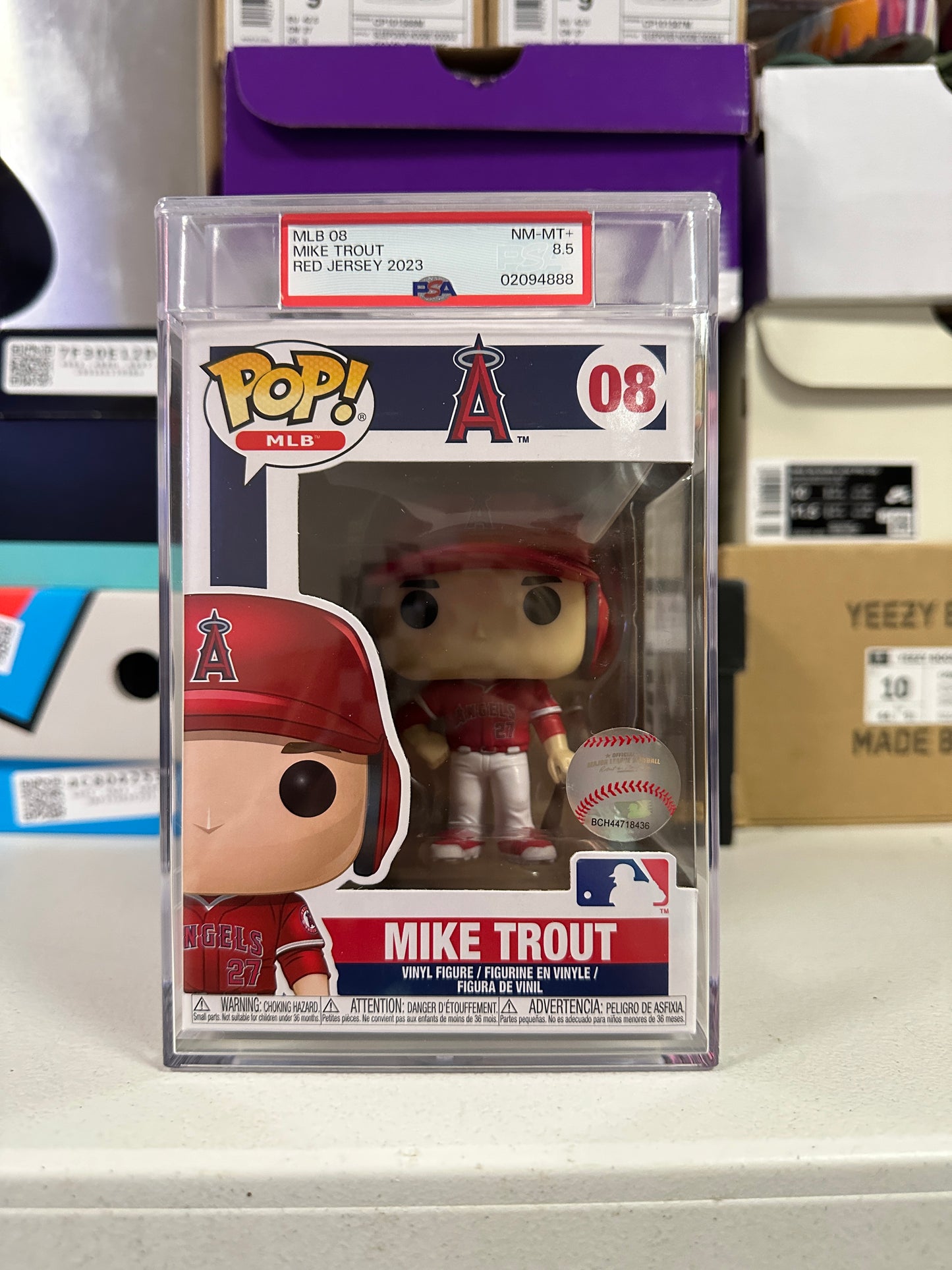 Mike Trout 8.5 Graded Funko Pop